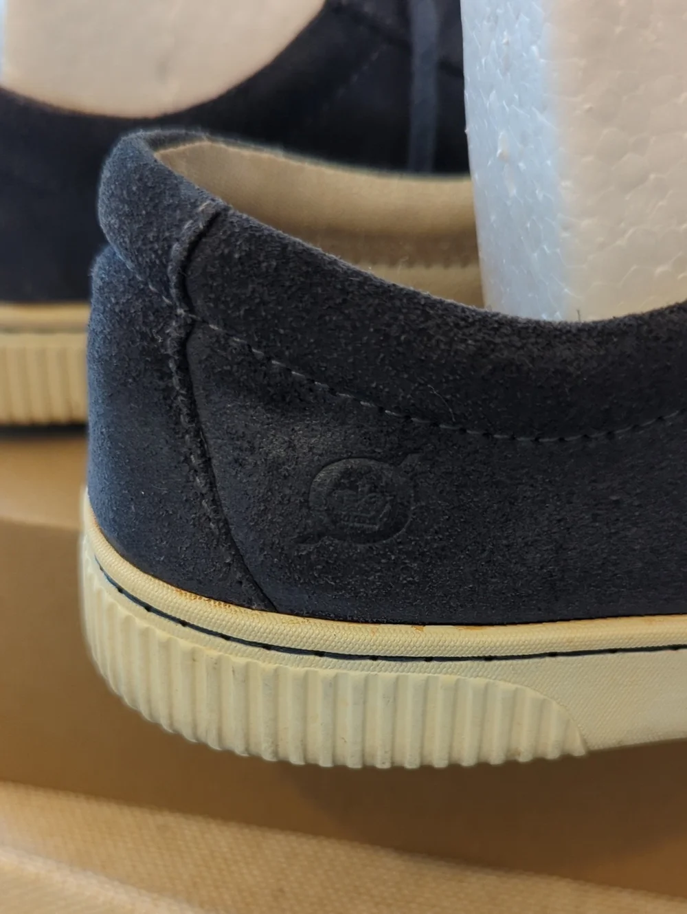 Born Tamara  Blue Canvas Sneakers with Tan Sole 7